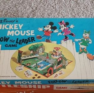 Vintage Mickey Mouse Follow the Leader Game 1970s